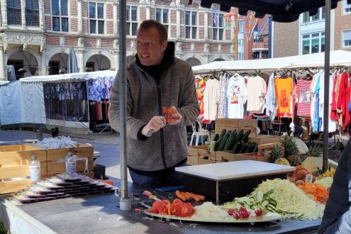 Krammarkt - Cutting stand at the market