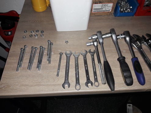 Tools on workbench