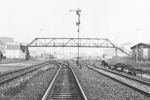 The railway bridge on Kaiser-Wilhelm-Straße, 1979. 2026_07
