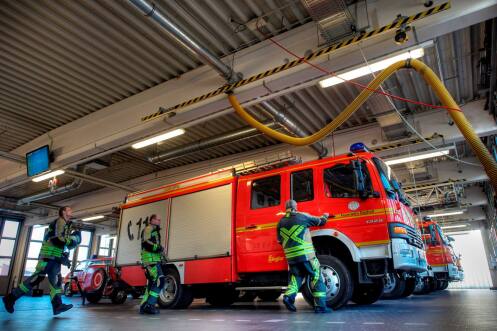 Einsatzübung der Feuerwehr Bocholt