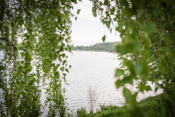 Uitzicht op Aasee Bocholt