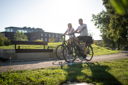 Fietsers in Bocholt Fietsers in Bocholt