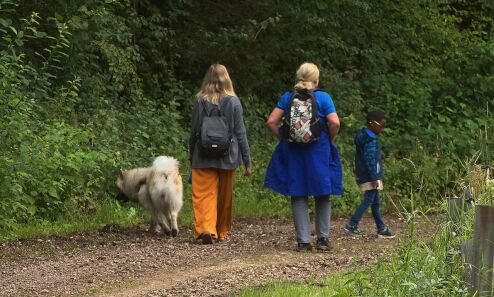 Bocholt wandert - Familie mit Hund