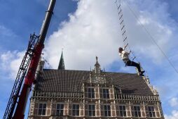 Rope ladder climbing at the Bokeltsen Treff in Bocholt