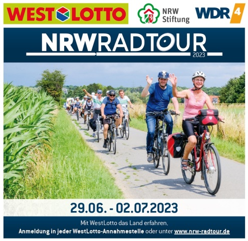 Flyer voor de NRWRadtour
