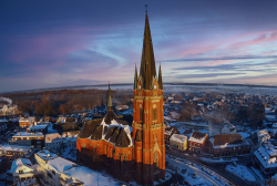 St Gudula's Church Rhede_Aerial_Picture_Winter