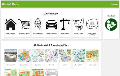 Bocholt Maps VHS overview page