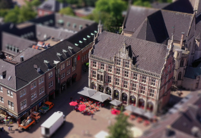 The town hall from the air