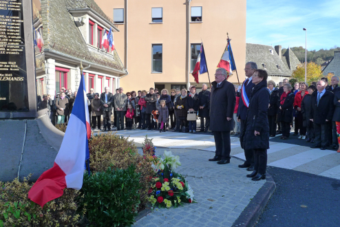 Commemoration ceremony in Arpajon on 11 November 2014 - Photo Petra Taubach