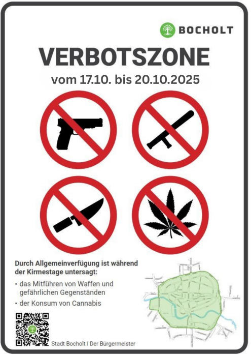 Poster Prohibited zone_Kirmes 2025