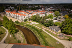 The play area is connected to the 7Höfe residential neighbourhood The play area is connected to the 7Höfe residential neighbourhood