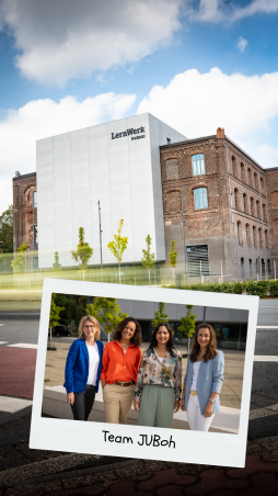 Team JUNGE Uni Bocholt The JUNGE Uni Bocholt team is looking forward to the start of the semester. The new home of the JUNGE Uni is the \