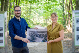  Freuen sich über die große Nachfrage: Der Bocholter Historiker Dr. Marius Lange und Museumsleiterin Lisa Merschformann 