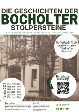  Poster: Stumbling stone tours 2026 