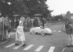  Verkehrsschule damals: Historisches Motiv aus den 1950-er Jahren in Bocholt. 