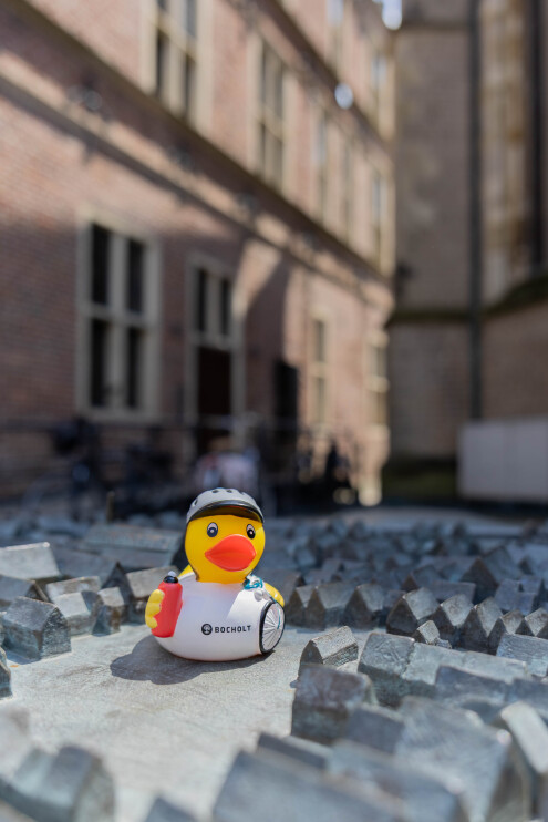 260701_Press photo_Duck on a model of Bocholt_City marketing 260701_Press photo_Duck on a model of Bocholt_City marketing