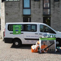 The ESB information stand provides information on the disposal of small electrical appliances The ESB information stand provides information on the disposal of small electrical appliances