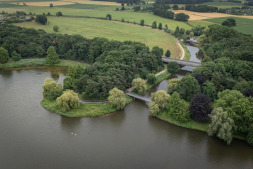The inlet of the Bocholter Aasee after the desanding work The inlet of the Bocholter Aasee after the desanding work