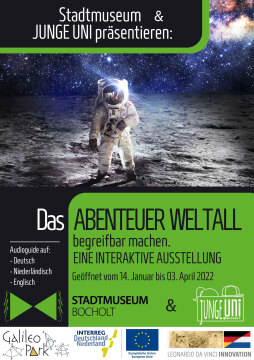 Wanderausstellung Weltall 1 Plakat zur Wanderausstellung im bocholter Stadtmuseum