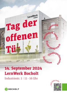 Poster of the open day at LernWerk Poster of the open day at LernWerk