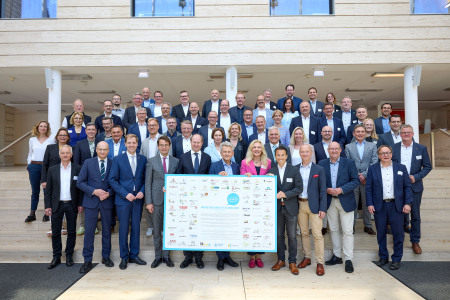 The participants of the Münsterland Climate Summit. Daniel Zöhler (second row, 4th from left) took part on behalf of Bocholt.
