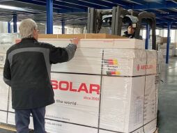Delivery of a solar system to Bocholt's twin town Verkhniodniprovsk Delivery of a solar system to Bocholt's twin town Verkhniodniprovsk