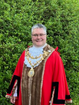  Andrew Walmsley is the new mayor of Bocholt's English twin town Rossendale. 