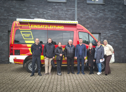 Ukrainian delegation visits the fire and rescue station in Bocholt As part of a visit organised by the neighbouring Dutch municipality of Winterswijk, five guests from Ukraine - including some from the town of Berislav, which has been severely affected by the war - were welcomed to Bocholt.