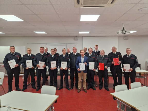 Honours at the fire brigade in Bocholt