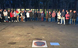  100 participants gathered in Bocholt to stand up for peace, tolerance and charity. 