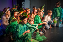  This year, the music school's children's musical group is performing the play 'WIMBA' 