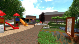  Construction of the city garden begins in early November. 