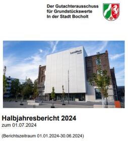  The expert committee for property values in the city of Bocholt presents the 2024 semi-annual report. 