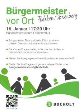  Mayor Thomas Kerkhoff invites you to an open citizens' consultation. 