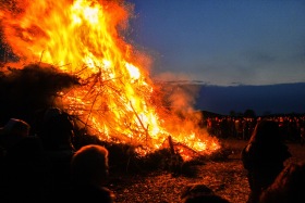 There are eight registered Easter bonfires in the city area