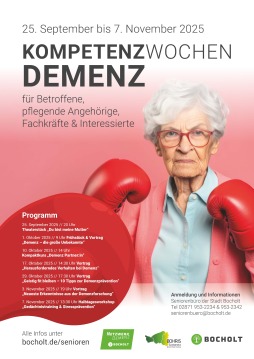 The Dementia Competence Weeks will take place from 25 September to 7 November 2025 The Dementia Competence Weeks will take place from 25 September to 7 November 2025