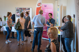  Interested parties were able to find out about offers of help at 14 exhibition stands 