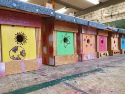 Nesting boxes Fildeken 2 Colourful nesting boxes for Fildeken.
