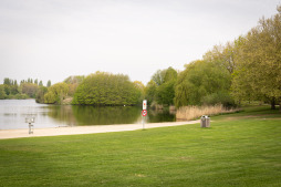  The bathing bay at Lake Bocholt Aasee 