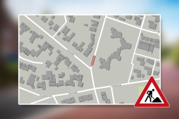  From 5 February, the Im Osteresch road will be closed to traffic near the junction with Lönsstraße 