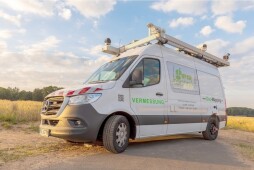  This camera vehicle captures image and laser data.  