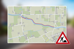  The full closure affects this section of the cycle path 