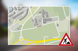 Work on supply lines: Closure of Hohenhorster Straße Closure of Hohenhorster Straße
