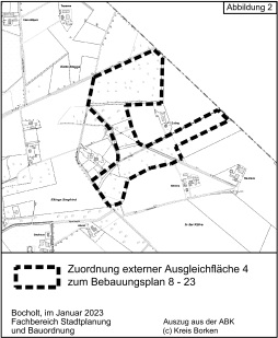  Allocation of external compensation area 4 to development plan 8-23 