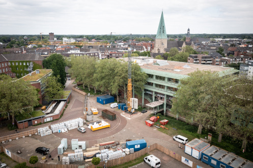 Town hall construction site