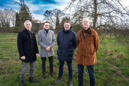  Martin Frenk (Chairman of the Borken NABU District Association), Dave Welling (Town Planning Officer), Dirk Hetrodt (Head of the Town Planning Department), Henry Tünte (Chairman of the Borken BUND District Group)   