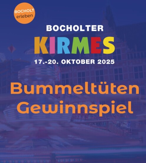 Grafik Bummeltueten Gewinnspiel Kirmes Bocholt