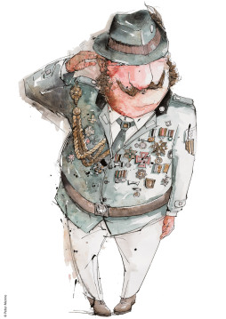 Peter Menne beschäftigt sich in seinen Karikaturen zum \ Peter Menne beschäftigt sich in seinen Karikaturen zum \