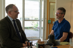 Im Gespräch: Bürgermeister Thomas Kerkhoff und Dr. med. Christian Goebel Im Gespräch: Bürgermeister Thomas Kerkhoff und Dr. med. Christian Goebel