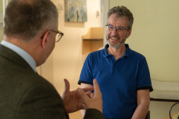 Im Gespräch: Bürgermeister Thomas Kerkhoff und Dr. med. Christian Goebel Im Gespräch: Bürgermeister Thomas Kerkhoff und Dr. med. Christian Goebel